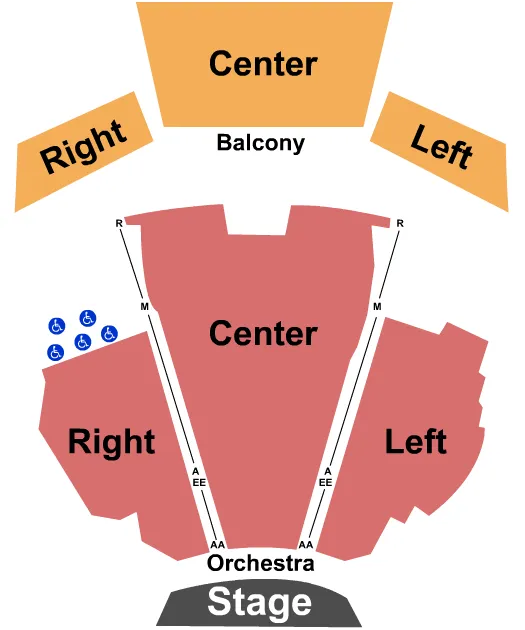 seating chart for Sobey Family Theatre At Confederation Centre Of The Arts - End Stage - eventticketscenter.com
